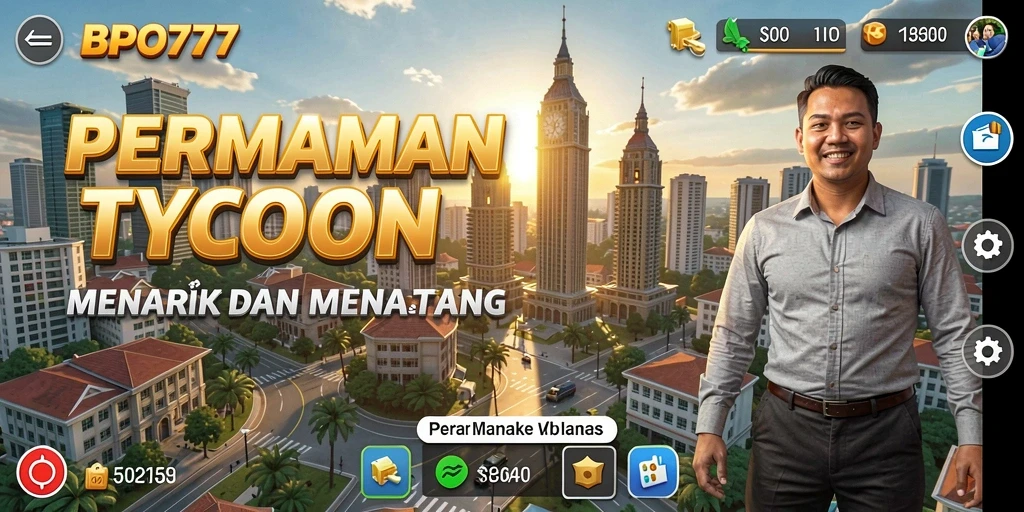 Tampilan gameplay BPO777 yang menarik dan menantang di dunia Tycoon.