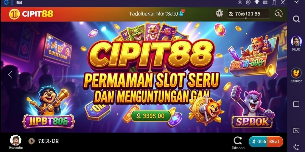 Screenshot gameplay menarik dari CIPIT88 dengan berbagai slot seru.