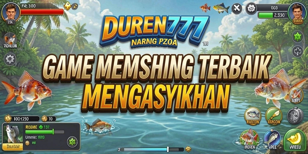 Tampilan gameplay DUREN777 yang memukau saat memancing ikan.