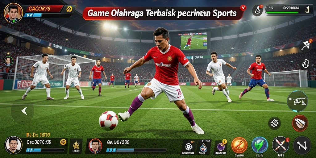 Tampilan tangkapan layar <strong>GACOR78</strong> menampilkan aksi seru dalam pertandingan olahraga.