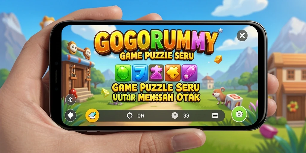 Tampilan gameplay menarik dari GOGORUMMY yang menguji kecerdasan.