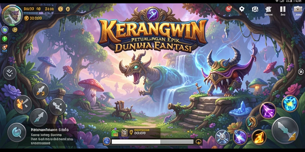 Tampilan gameplay RPG KERANGWIN yang menakjubkan dan mendebarkan.