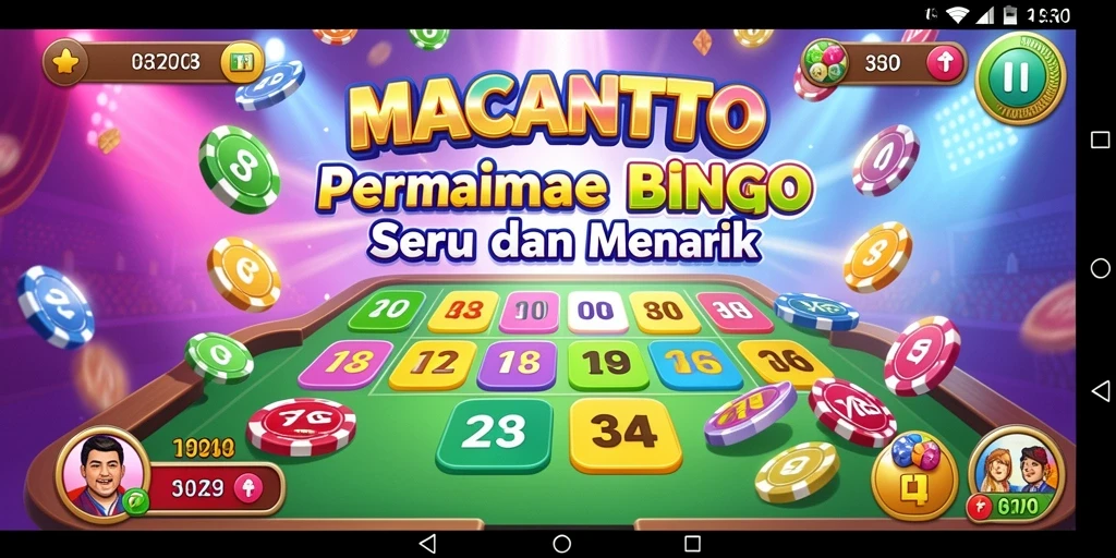 Tampilan gameplay Bingo yang memukau di MACANTOTO.
