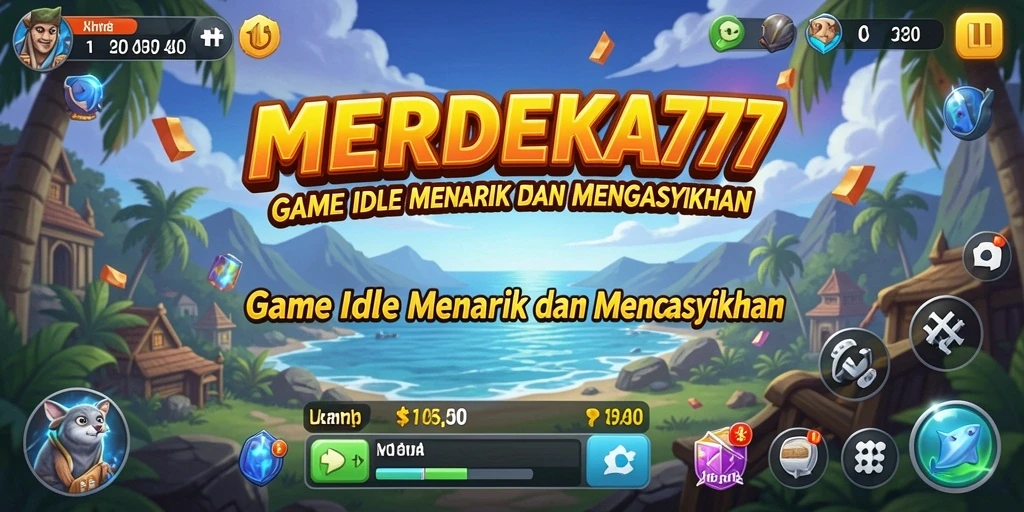 Screenshot gameplay <strong>MERDEKA777</strong> menampilkan suasana santai dan interaktif game Idle.