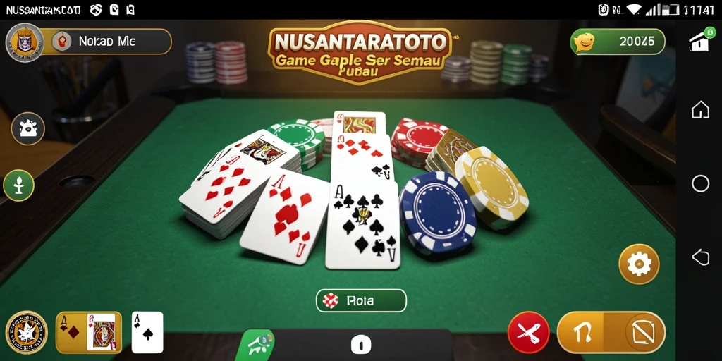 Tampilan menarik gameplay NUSANTARATOTO saat bermain Gaple.