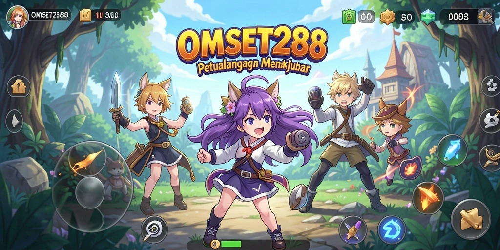 Tampilan gameplay yang menakjubkan dari OMSET288 dengan karakter anime favorit.