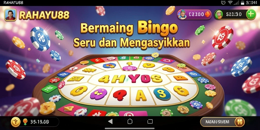 Tampilan gameplay seru Bingo di RAHAYU88.