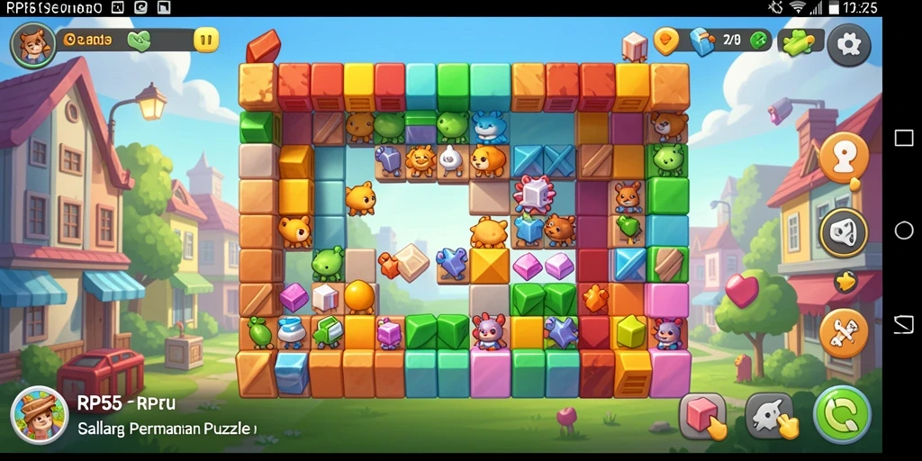 Tampilan gameplay RP55 dengan berbagai teka-teki menarik.