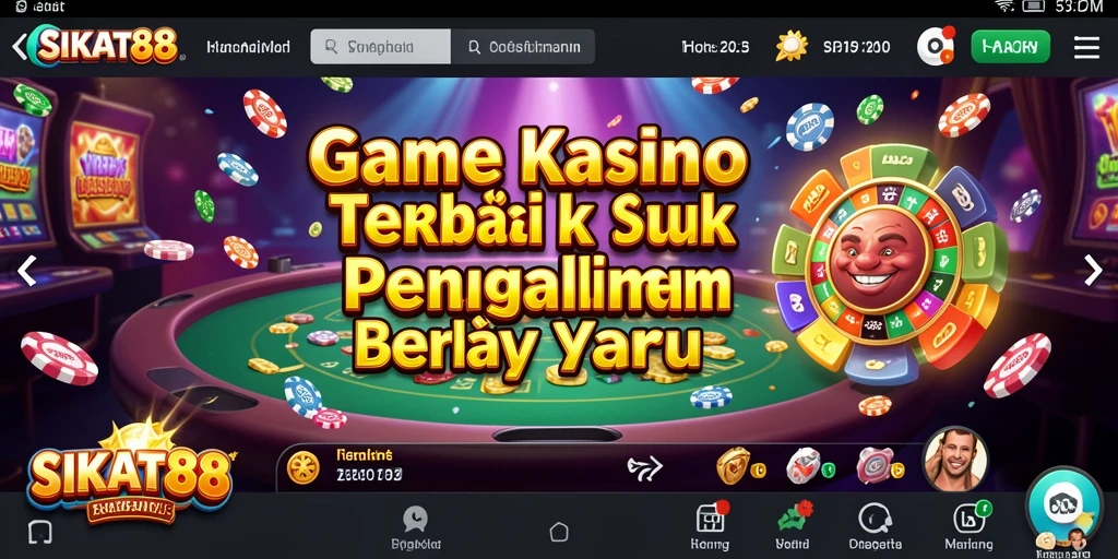 Screenshot gameplay SIKAT88 menunjukkan pengalaman kasino yang seru.