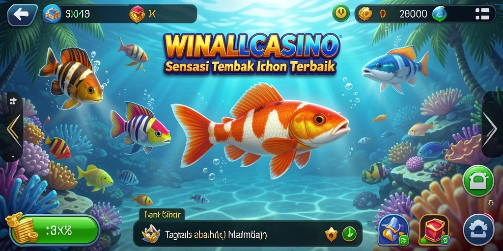 Gameplay seru menembak ikan di WINALLCASINO.