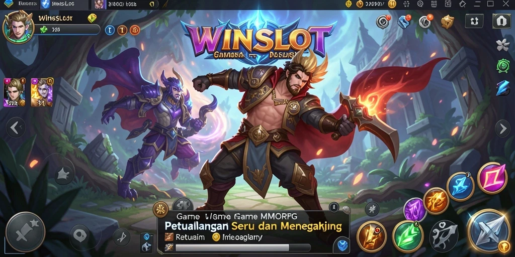 Tampilan gameplay seru dengan berbagai karakter dalam petualangan MMORPG.